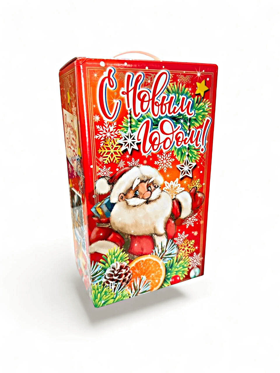 новогодний подарок детям Красная коробка