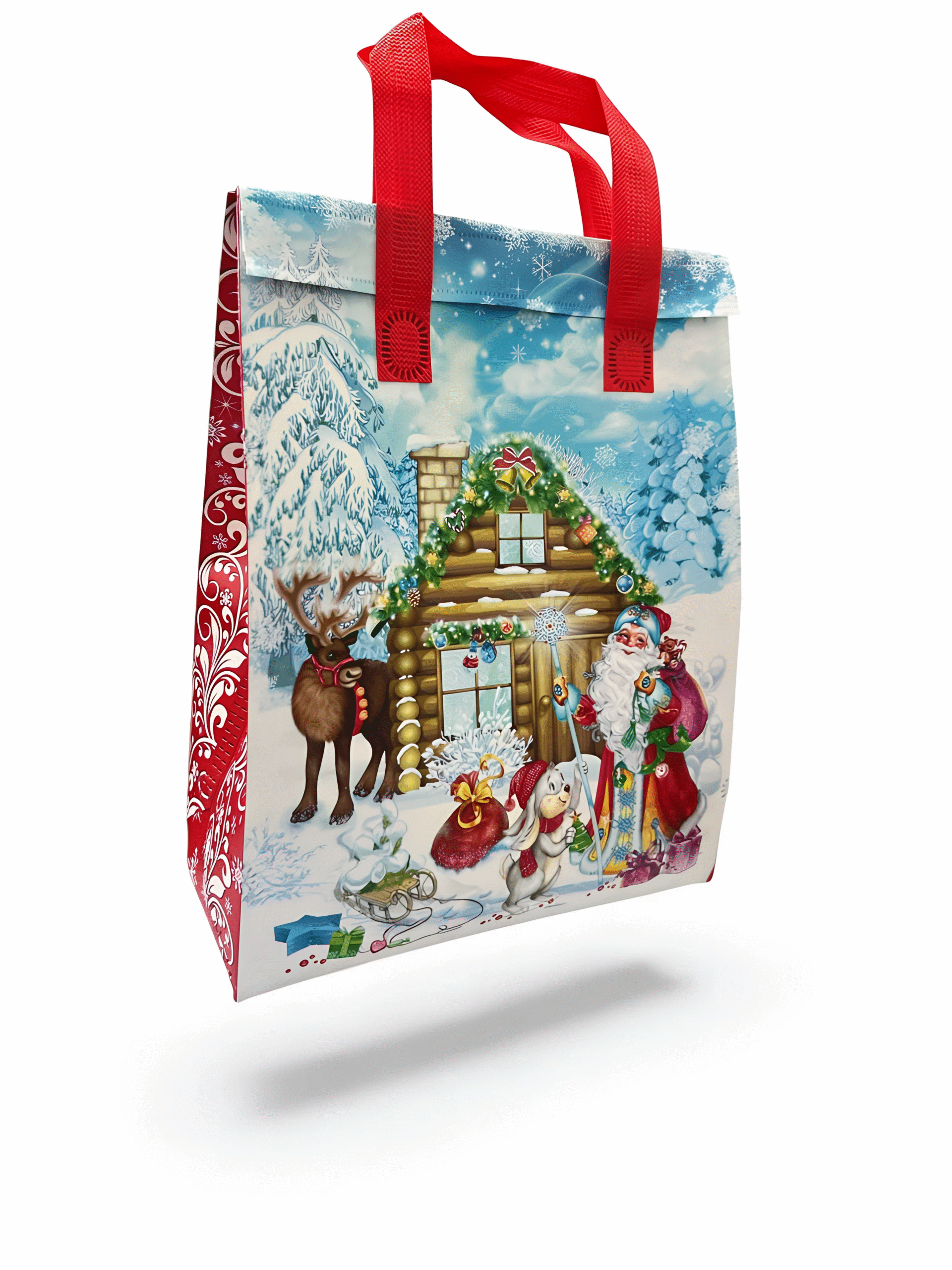 Сумочка с клапаном В лесу новогодний подарок конфет детям